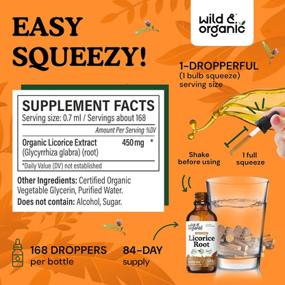 Natural Licorice Root Extract Drops