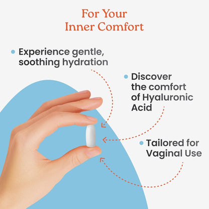 Gentle Vaginal Hyaluronic Acid Suppositories 24 Count