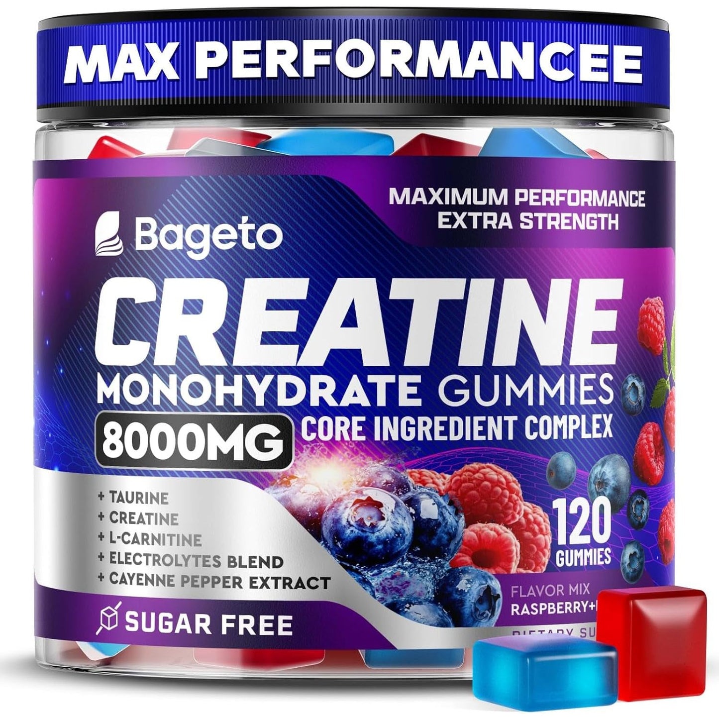 Fruit Flavor Creatine Gummies for Muscle Boost & Recovery - Mycosmeticslondon