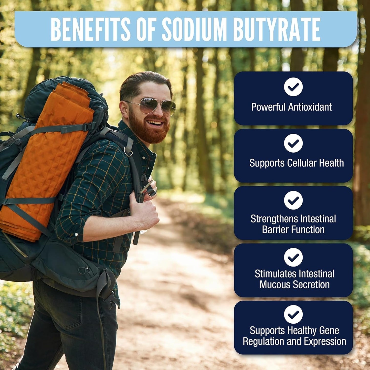 Natural Gut Health Sodium Butyrate Capsules