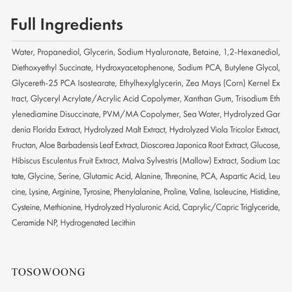 TOSOWOONG Hydrating Face Serum 30ml Moisturizing & Anti Aging