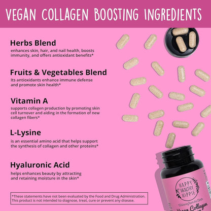 Natural Vegan Collagen Booster Tablets