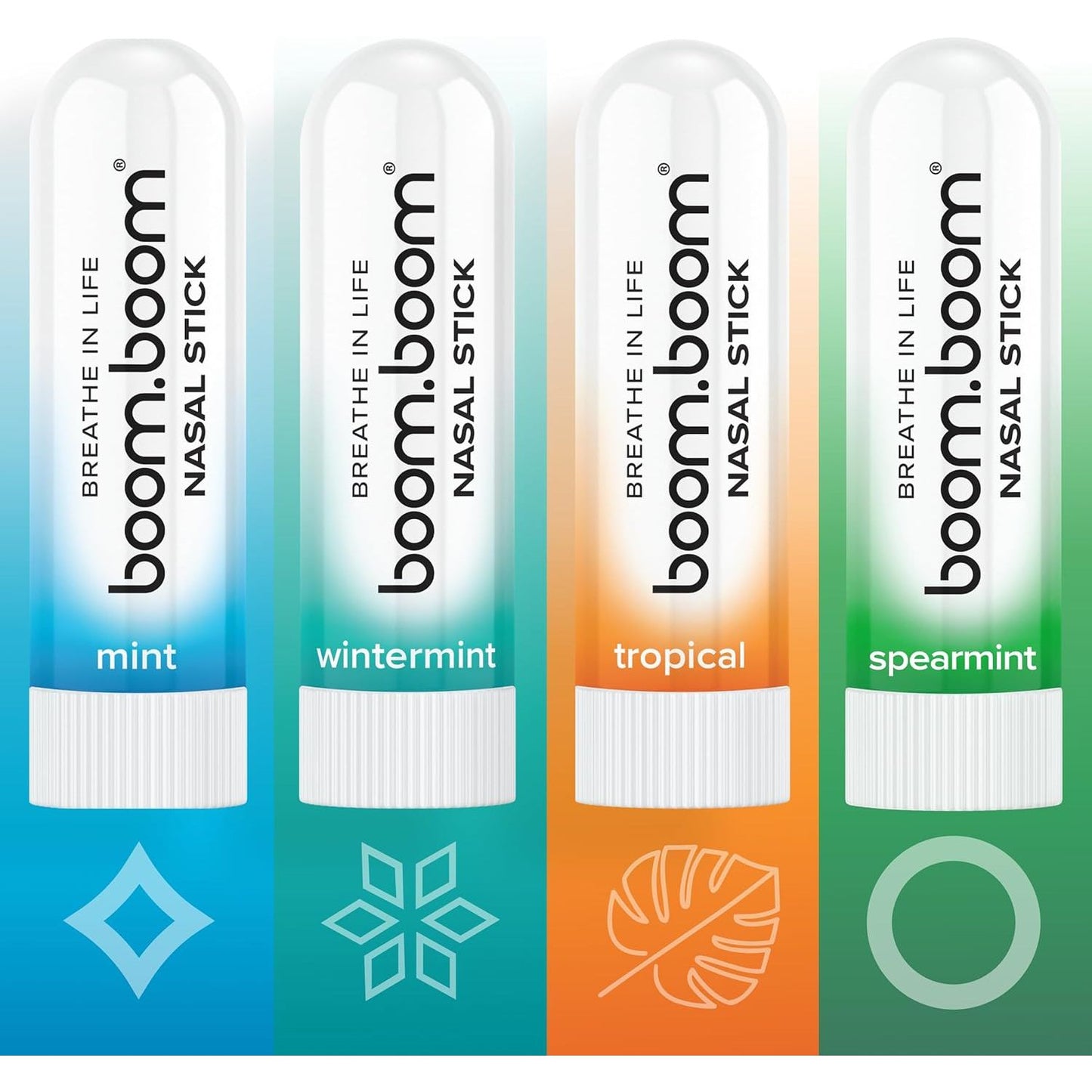 Natural Nasal Decongestant Sticks - 4 Pack