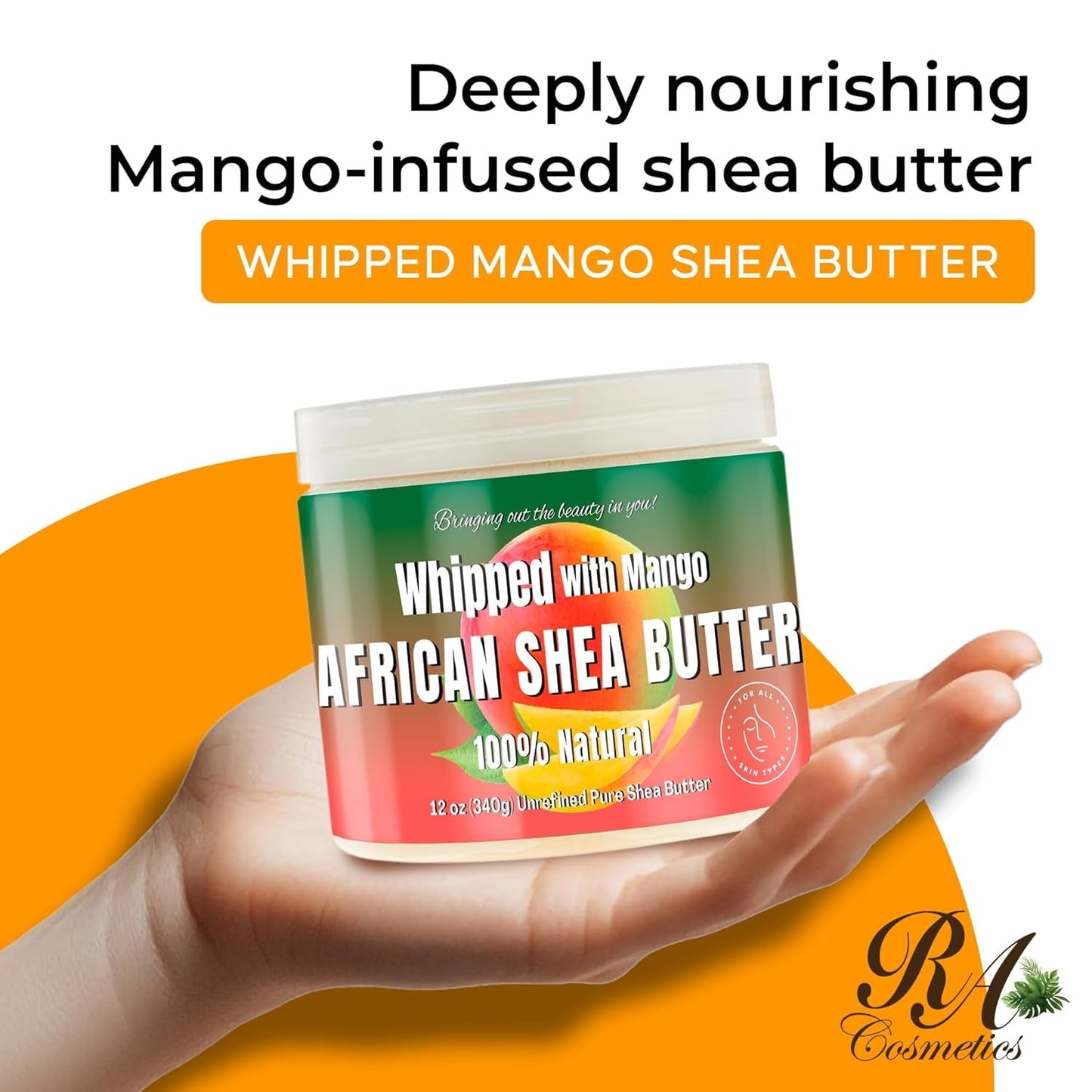 Nourishing Mango Shea Body Butter 340g - Rich Moisture