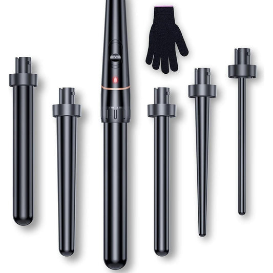 Premium 6-in-1 Ceramic Curling Iron Set - Mycosmeticslondon