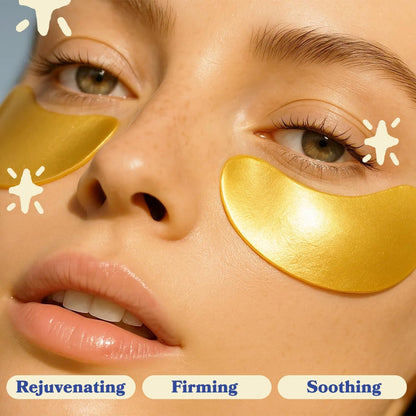 Gold Collagen Eye Masks - 30 Pack, Anti Aging Treatment