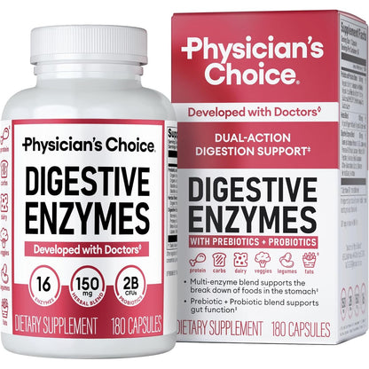 Advanced Digestive Enzymes 180ct | Fast Digestion Relief - Mycosmeticslondon