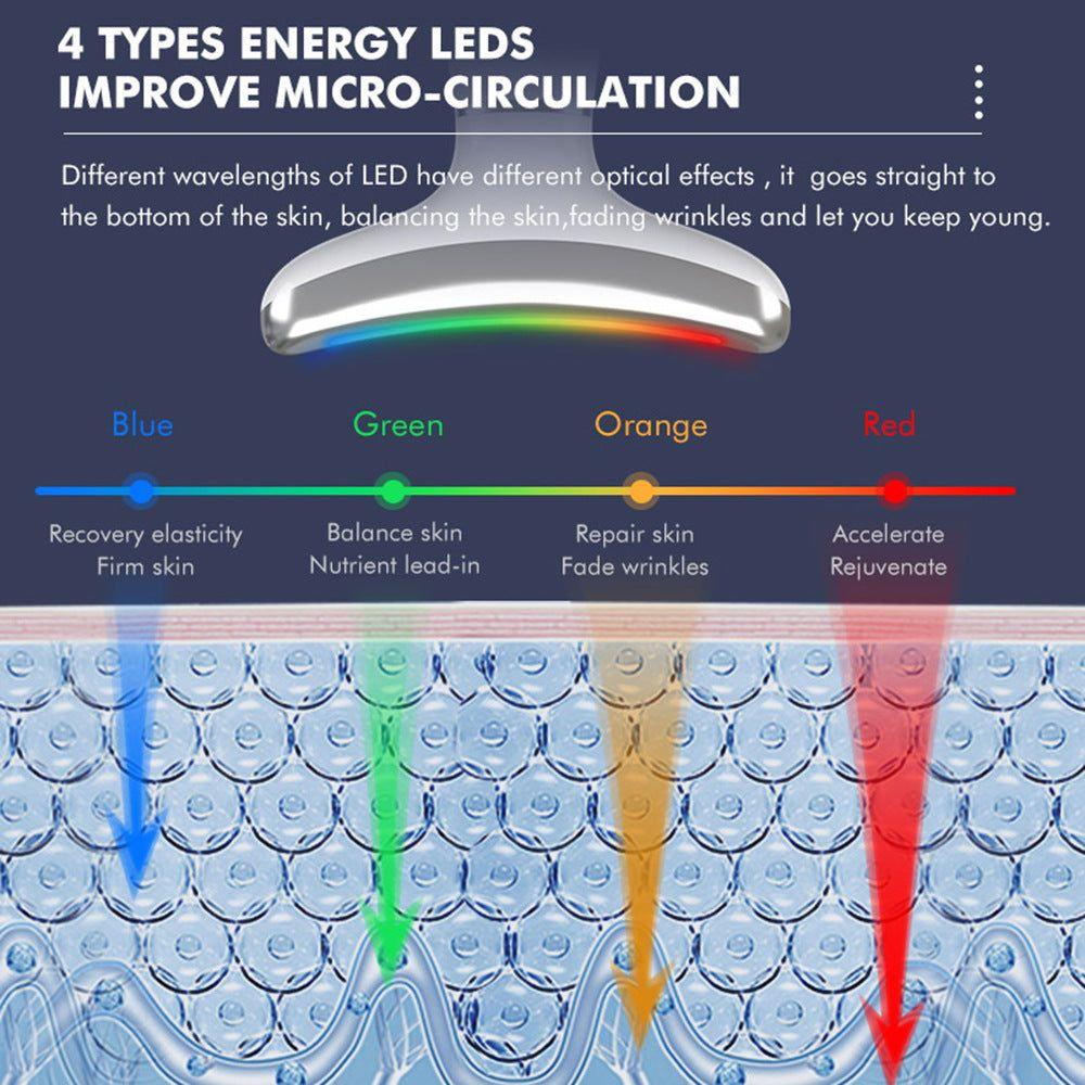 Cooling Neck Massager for Wrinkle Reduction