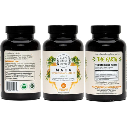 Natural Energy Boosting Maca Root Capsules for Women