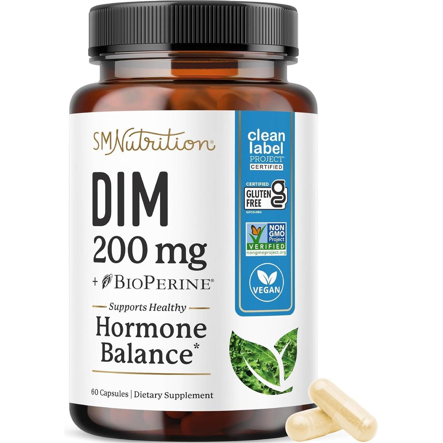 Natural Estrogen Support DIM Capsules for Women 200mg - Mycosmeticslondon