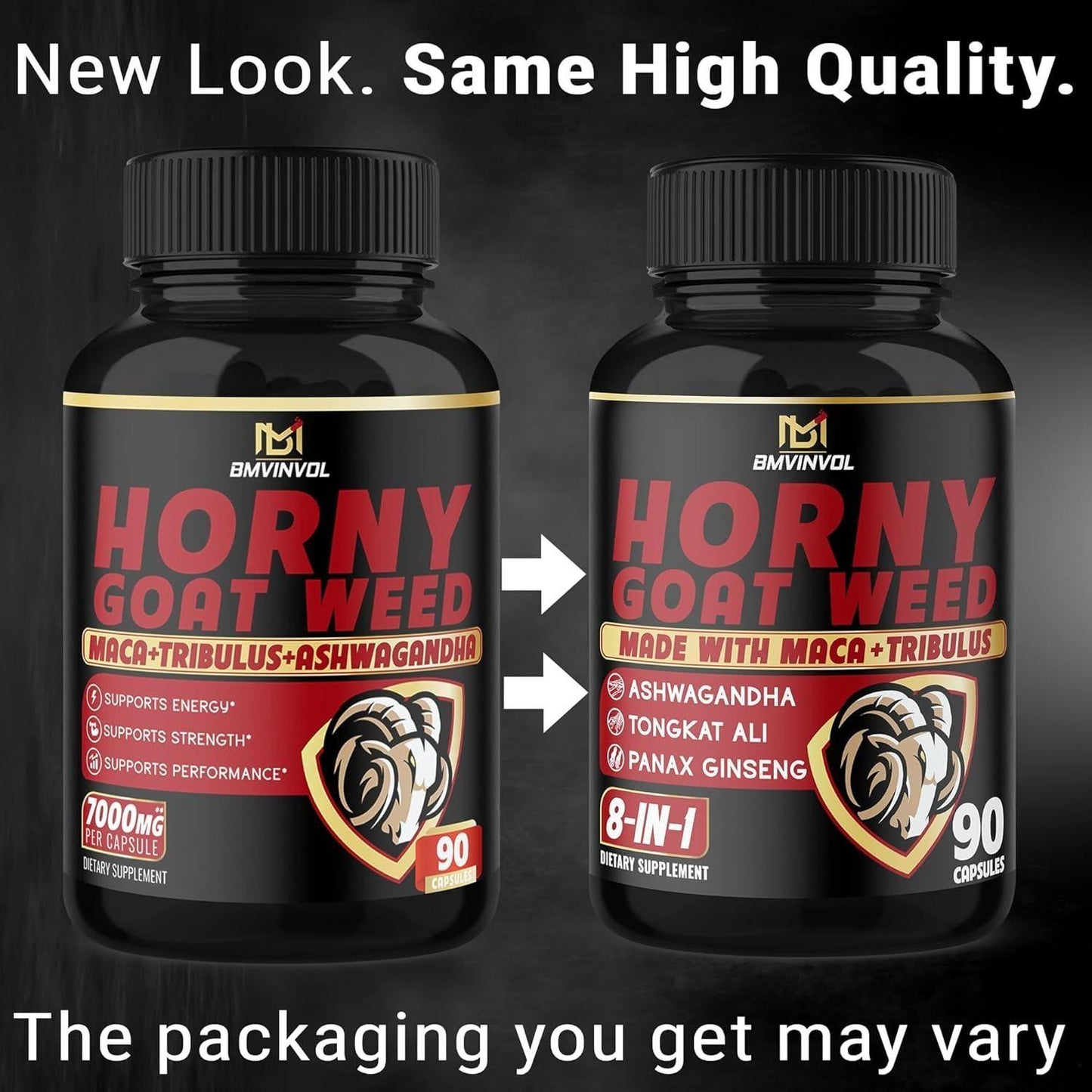 Powerful Herbal Energy Boost Supplement Capsules