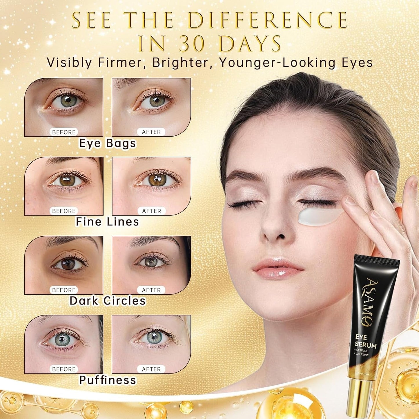 Anti Aging Eye Serum 20ml - Wrinkle Reducing & Smoothing