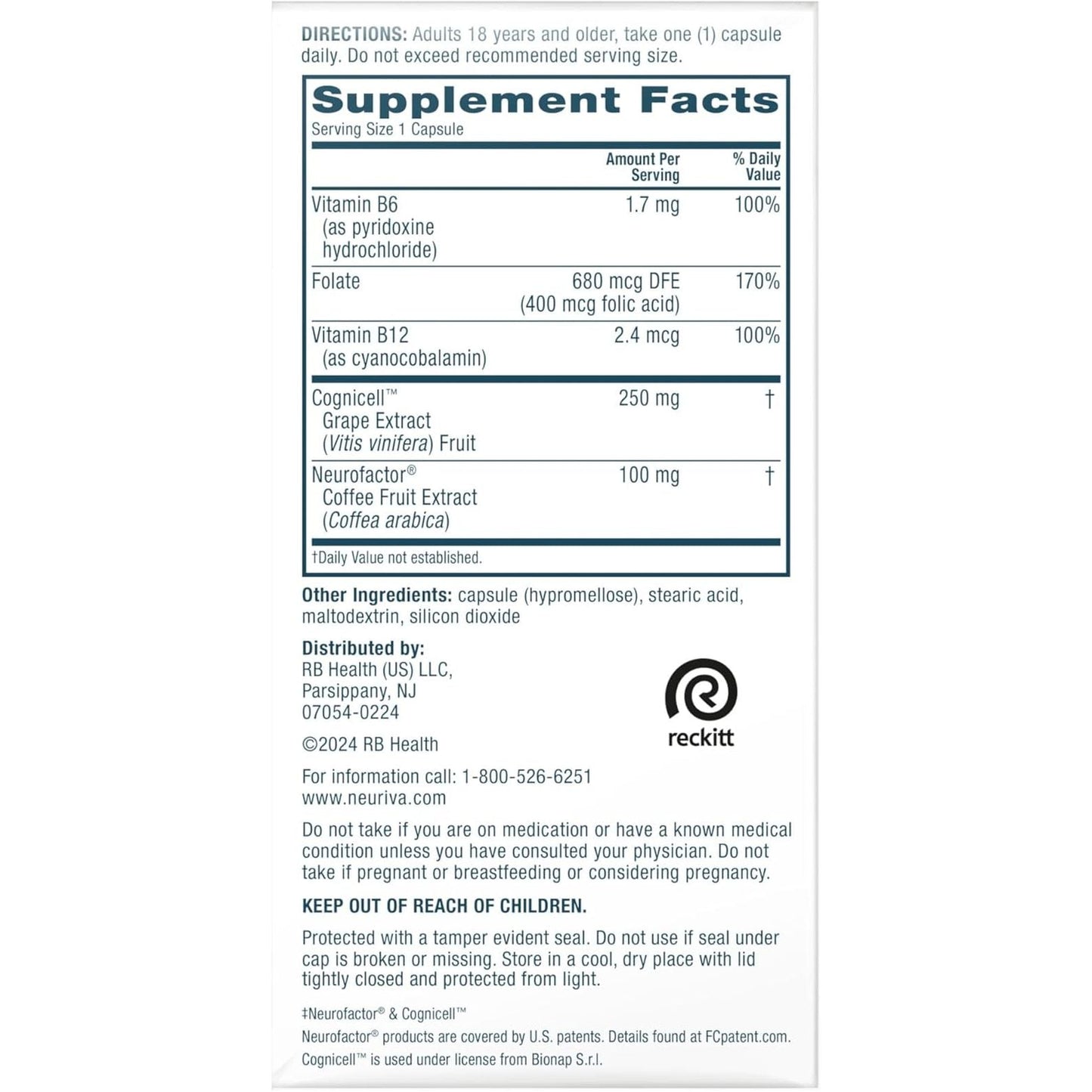 Brain Health Supplement 50 Ct - Memory & Focus Booster