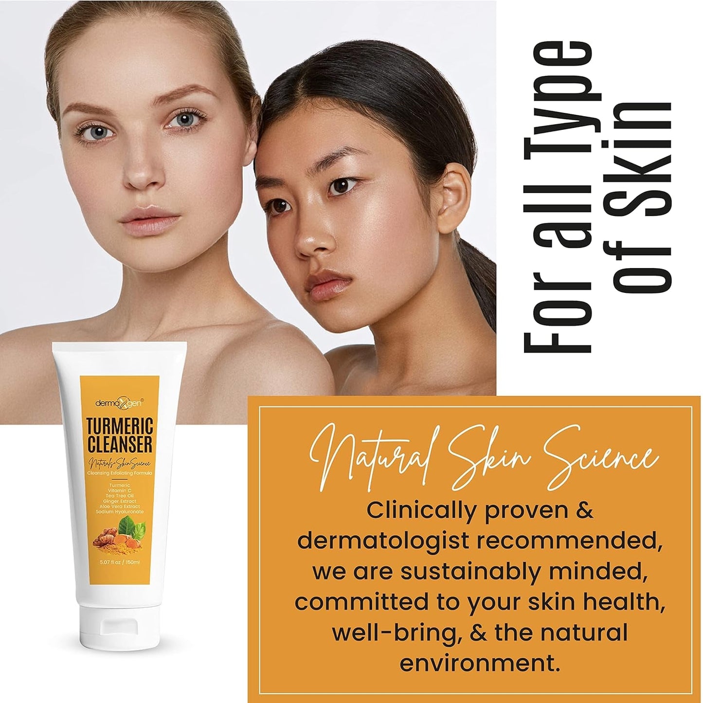 Natural Turmeric Face Cleanser - 150ml