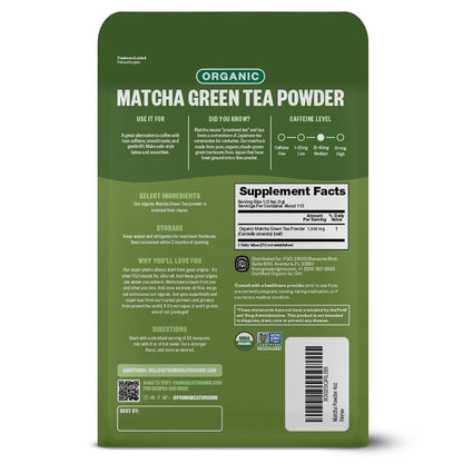 Natural Matcha Green Tea Powder - 113g Boost Energy