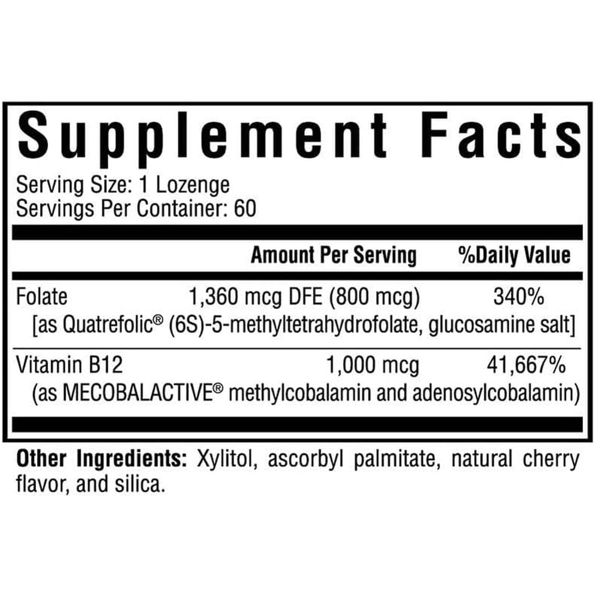 Energy Boosting B12 Supplement with Folate