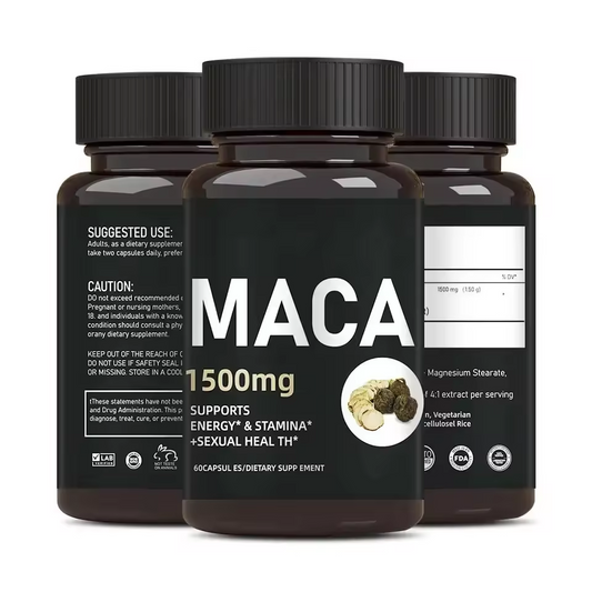 Powerful Maca Root Vitamins 60 Capsules - Mycosmeticslondon