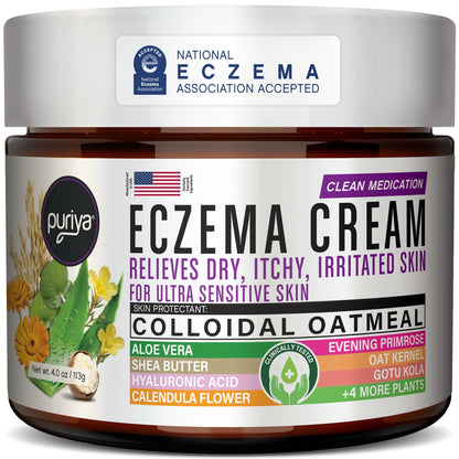 Natural Eczema Cream - Soothing Dry Skin Moisturizer - Mycosmeticslondon