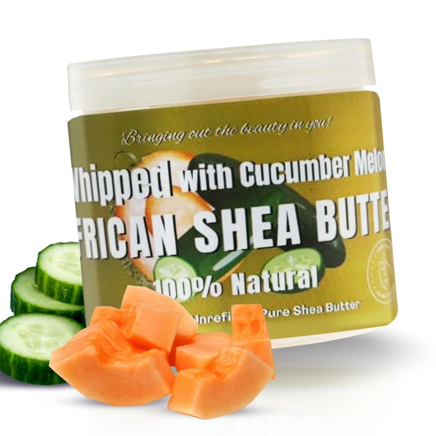 Rich Moisturizing Shea Butter 340g - Soothing Hydrating Cream - Mycosmeticslondon