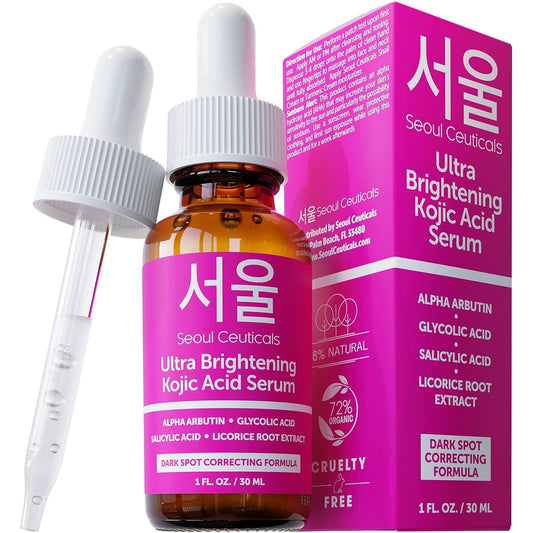 Natural Skin Brightening Serum with Kojic Acid - Mycosmeticslondon