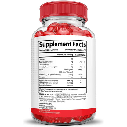 Powerful Energy Gummies with Apple Cider Vinegar & B12