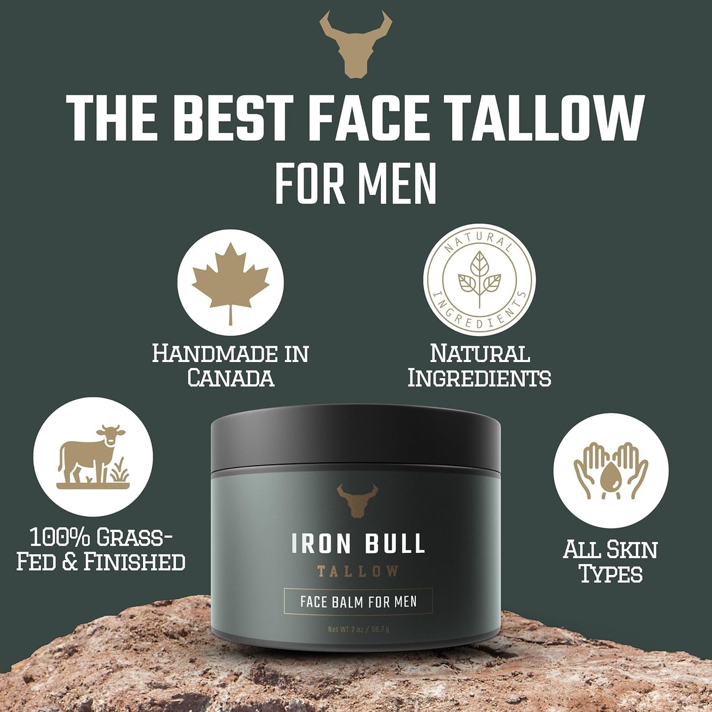 Natural Moisturizing Face Cream For Men - Anti Aging Skin Care