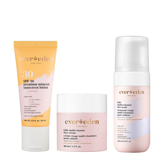Natural Kids Skincare Set with SPF 30 Protection - Mycosmeticslondon
