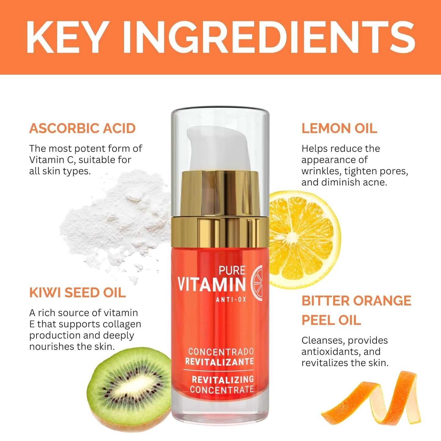 Natural Vitamin C Anti Aging Radiance Serum