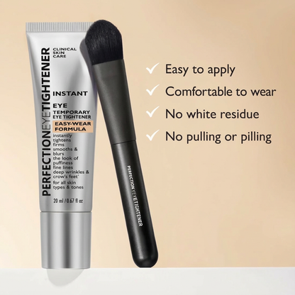 Instant Eye Tightener Cream – For Puffiness, Fine Lines and Wrinkles, Easy-Wear Formula with Brush Free