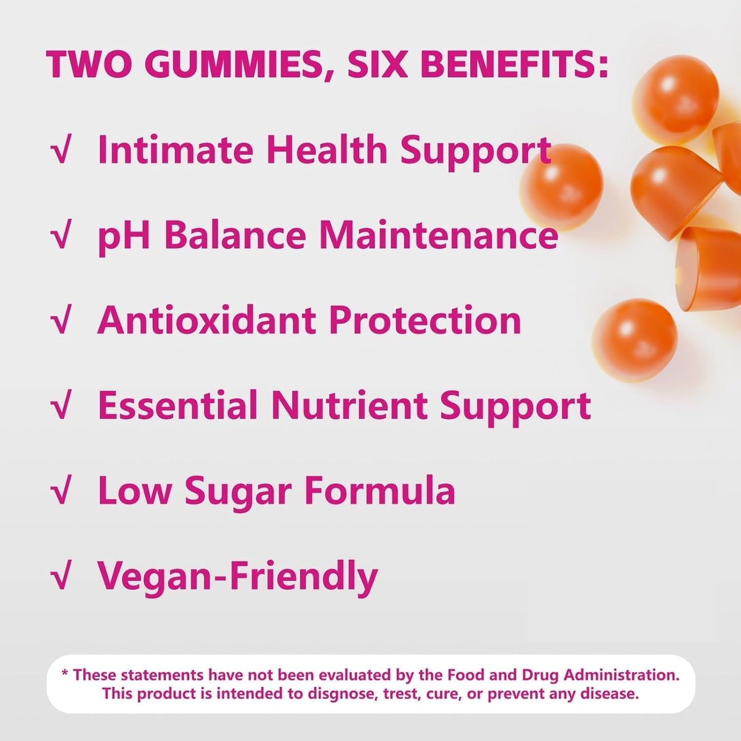 Natural pH Balance Immunity Gummies for Women
