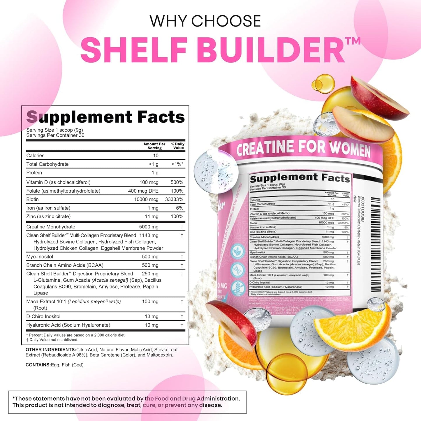 Premium Women's Creatine Supplement with Collagen & Vitamins