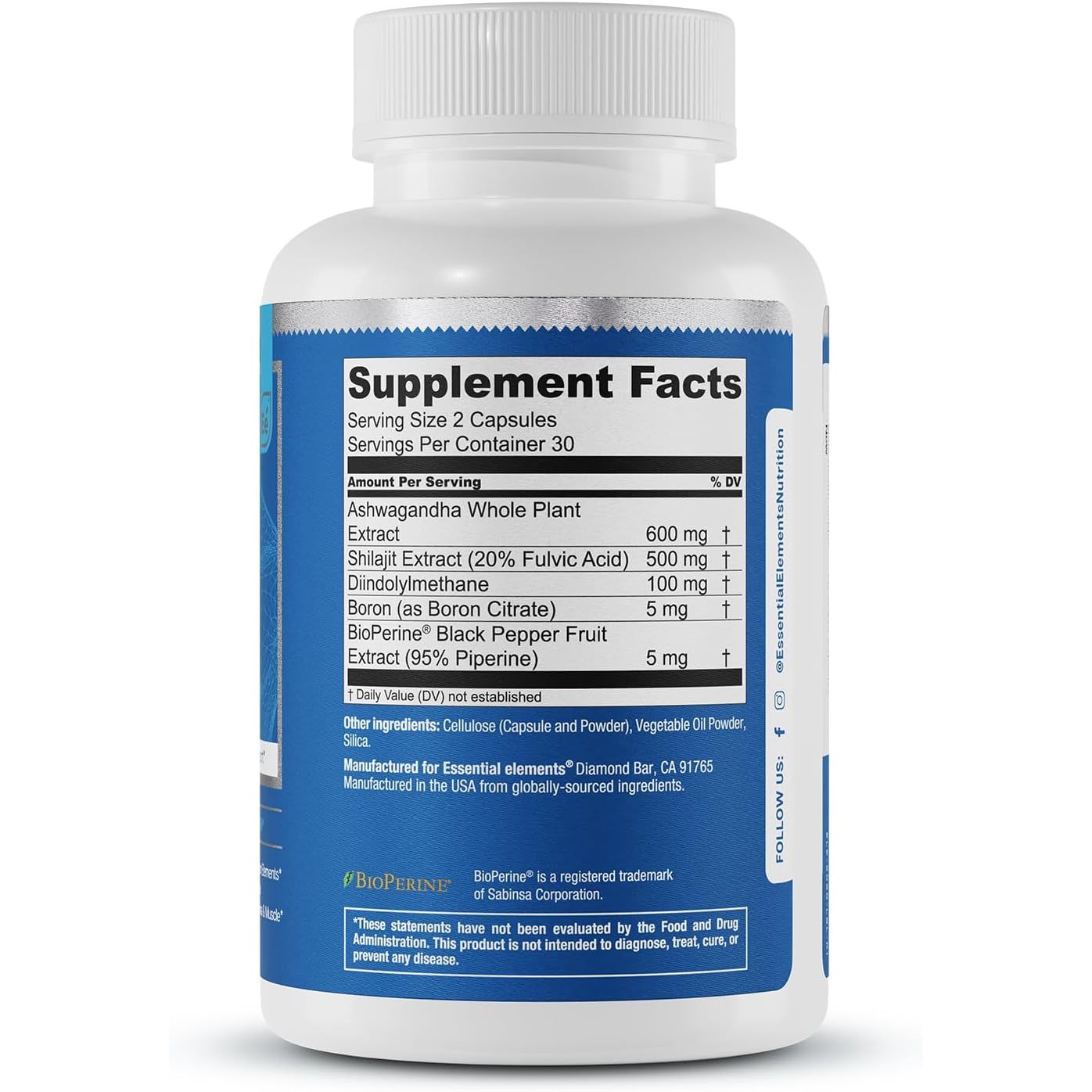 Natural Testosterone Boost Supplement 60 Capsules