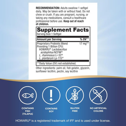 Probiotic Supplements for Women - 30 Softgels Digestive Health