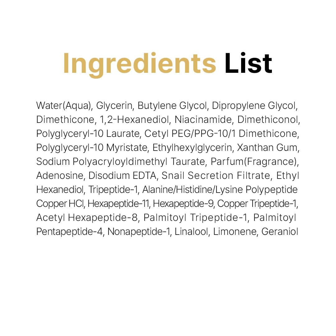 Anti Aging Serum with Snail Extract & Peptides