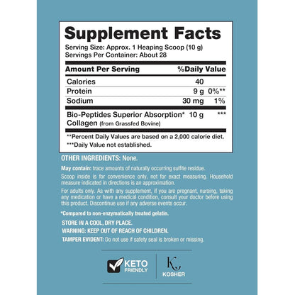 Premium Collagen Peptide Protein Powder 283g - Fast Absorbing