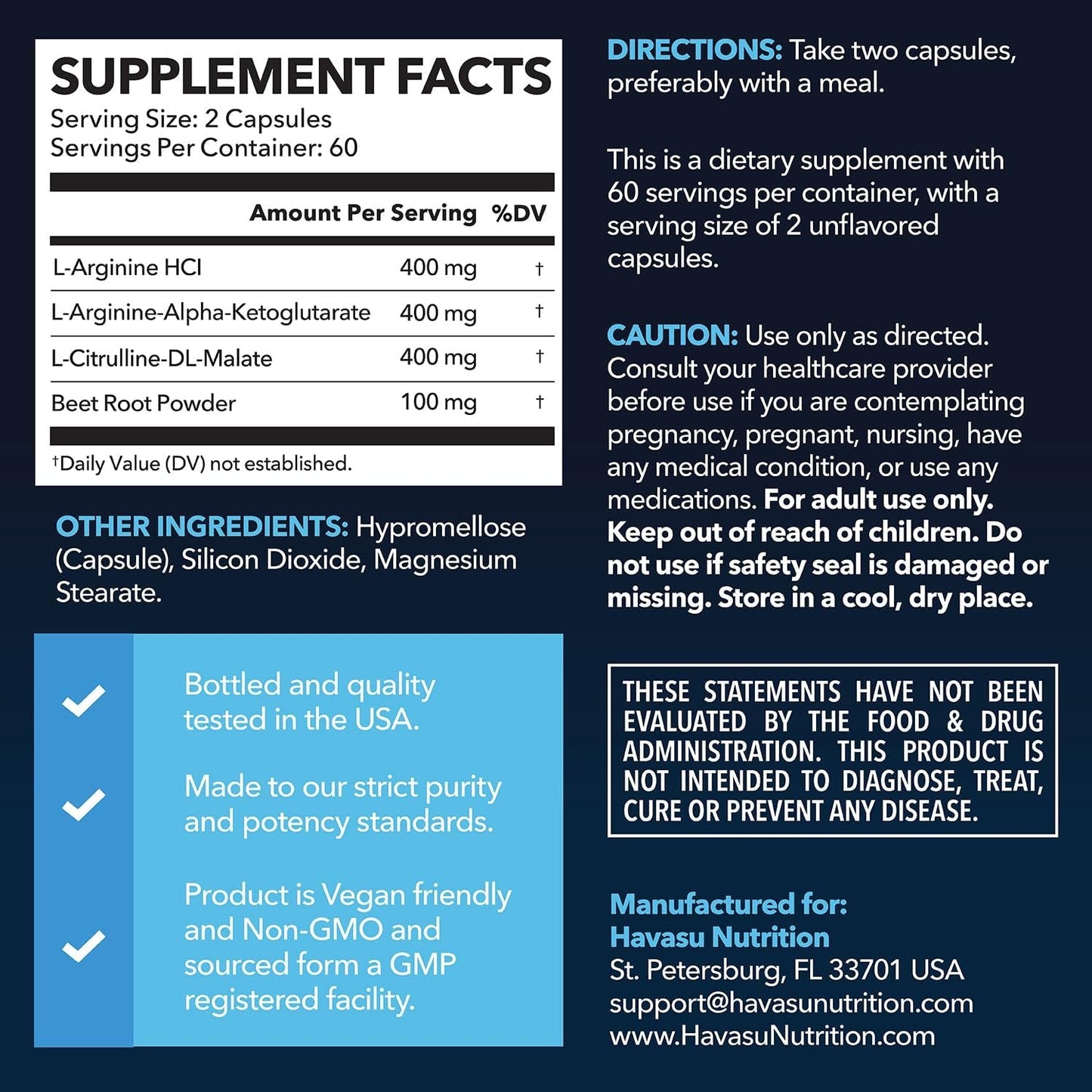 Premium L-Arginine Supplement for Fitness and Energy