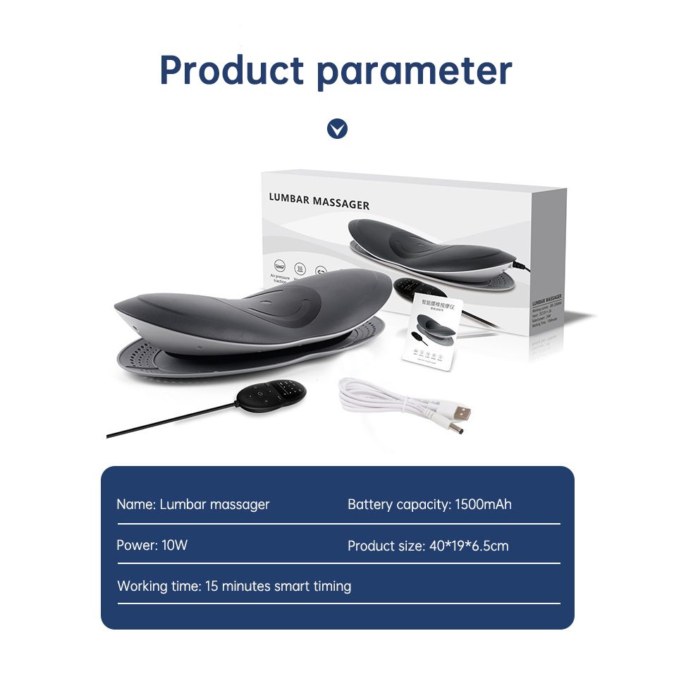 Heated Back Support Belt with Air Massage Therapy