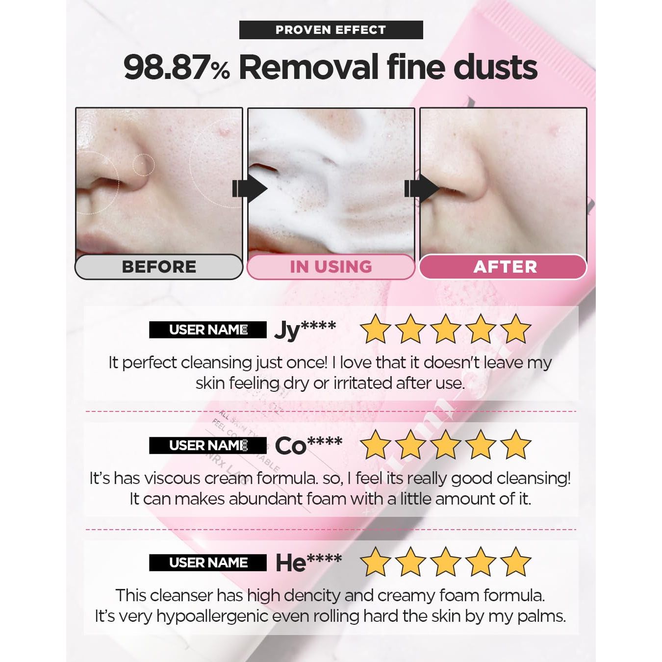 Gentle Daily Face Cleanser Moisturizing Cream Wash