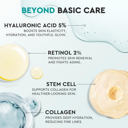 Anti Aging Retinol Moisturizer for Face - Day and Night Cream