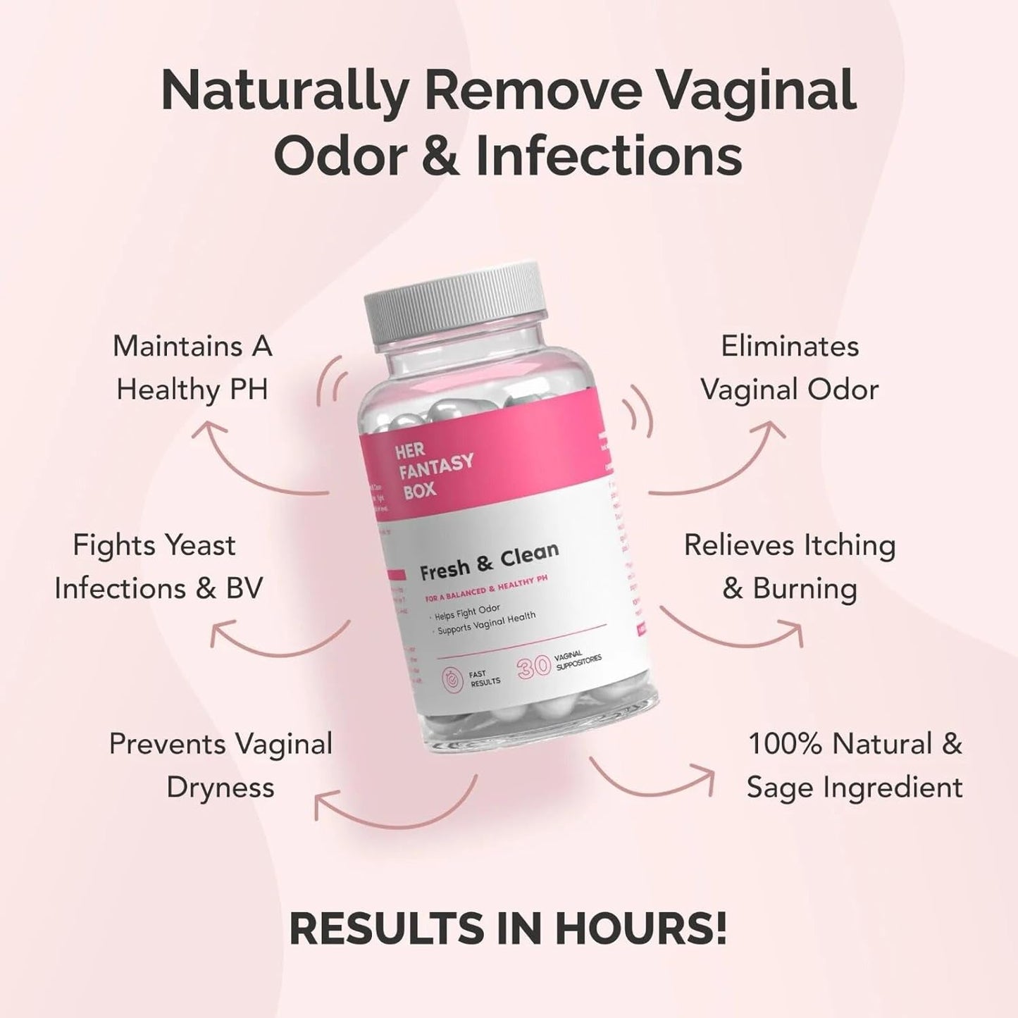 Natural Vaginal Health Suppositories for Odor Relief
