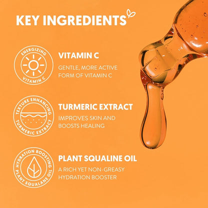 Natural Vitamin C Turmeric Facial Oil for Glowing Skin