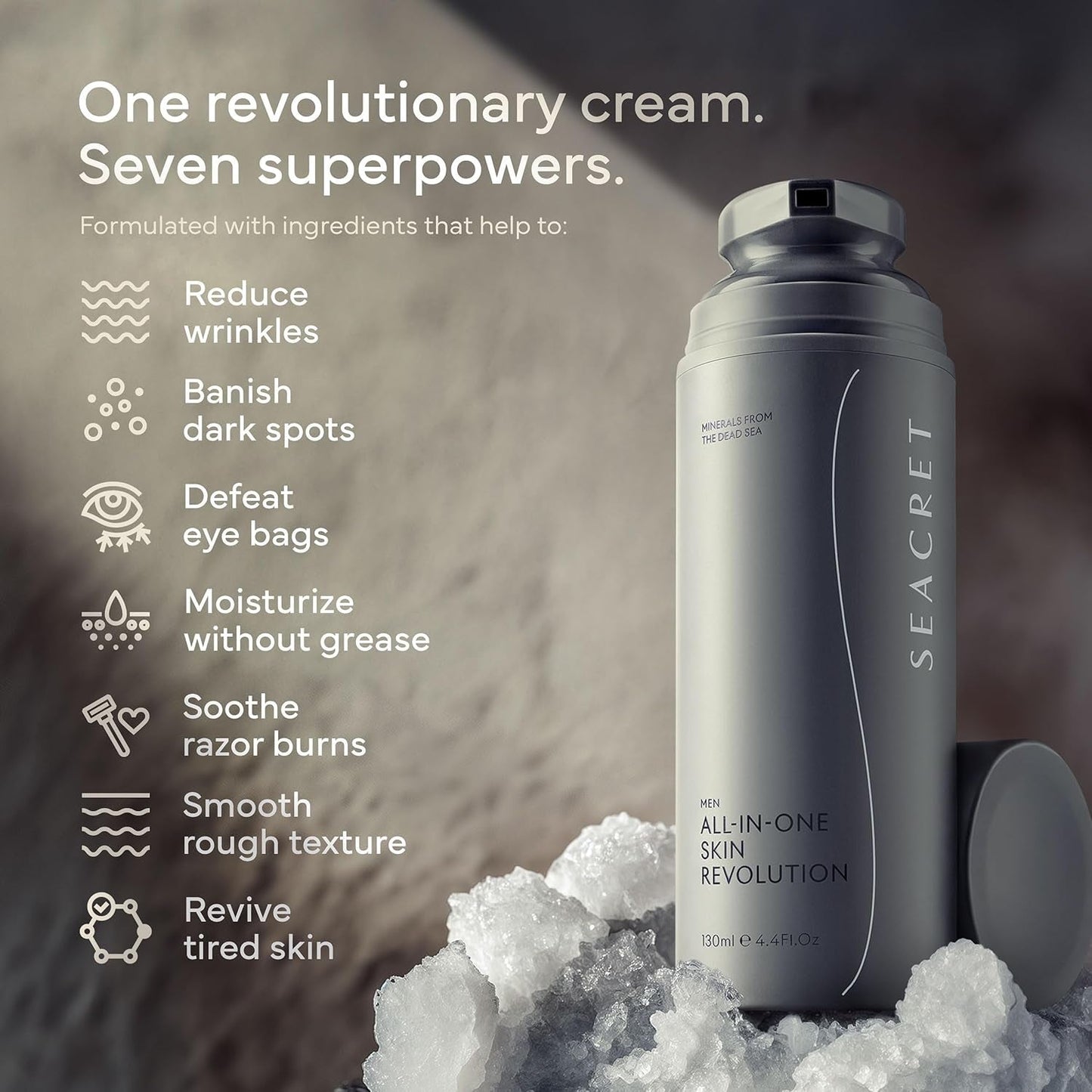 SEACRET Men Anti Aging Moisturizer Cream 130ml