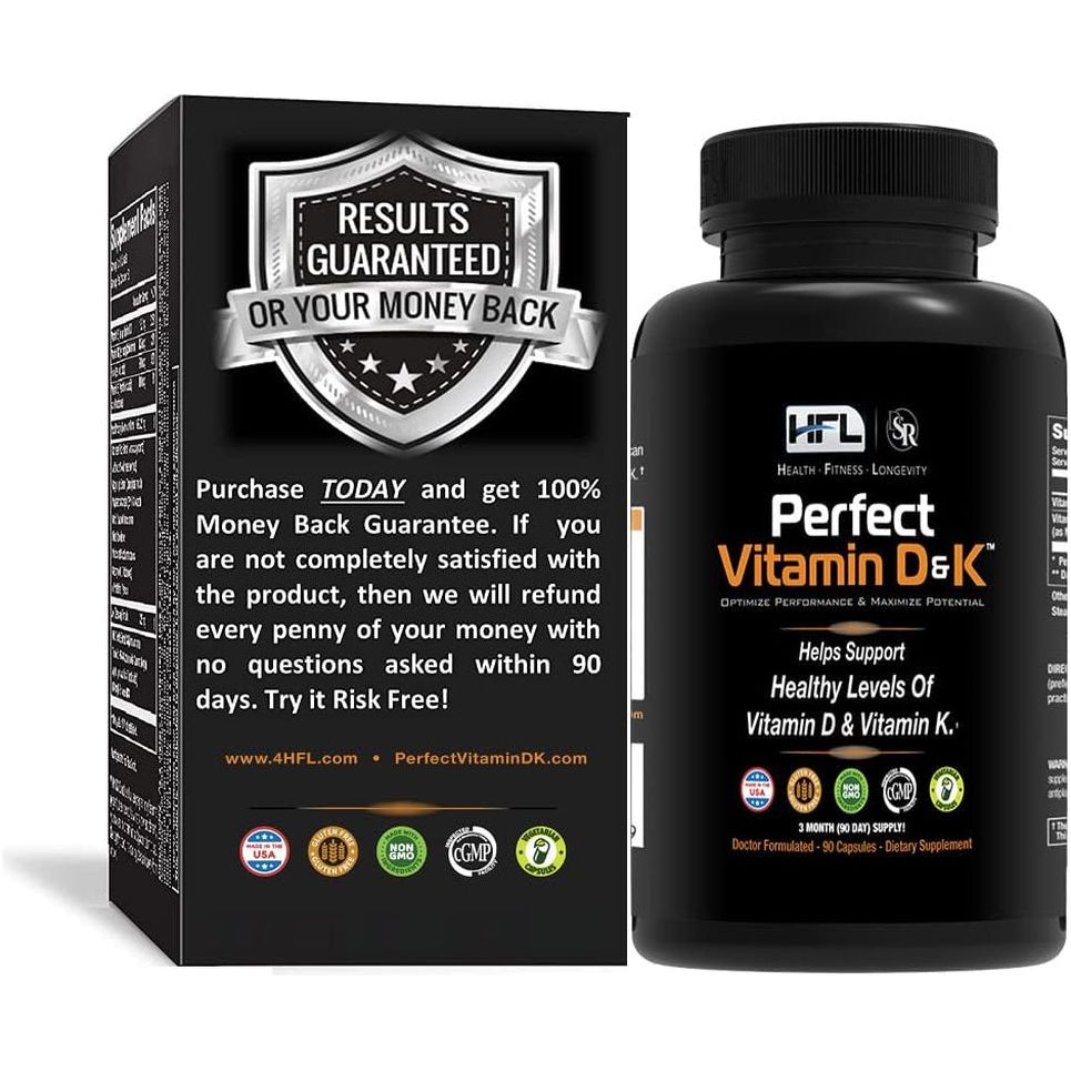 Strong Vegan D3 & K2 Supplement - 3 Month Supply - Mycosmeticslondon