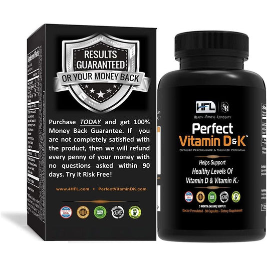 Strong Vegan D3 & K2 Supplement - 3 Month Supply - Mycosmeticslondon