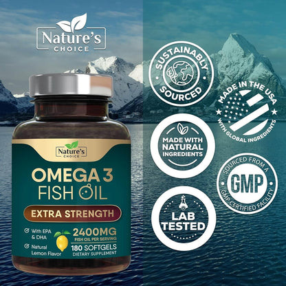 Premium Omega 3 Fish Oil Supplements for Heart Health
