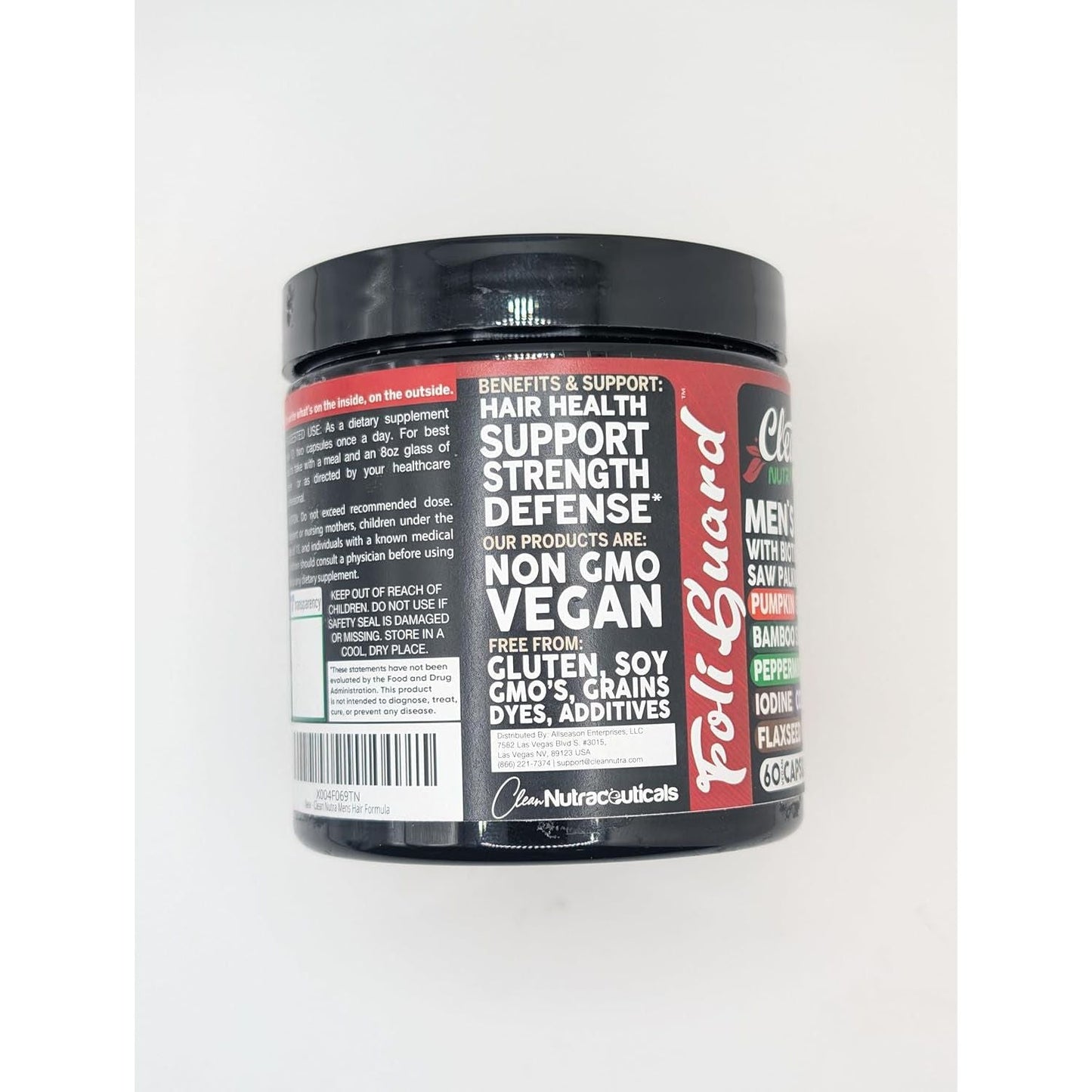 Natural Hair Growth Vitamins for Men - Biotin & Collagen