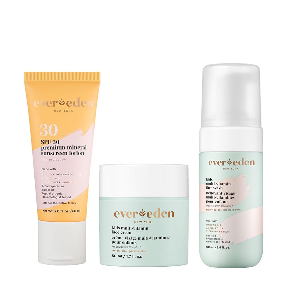 Natural Kids Skincare Set with SPF 30 Protection - Mycosmeticslondon