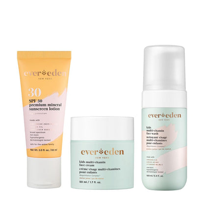 Natural Kids Skincare Set with SPF 30 Protection - Mycosmeticslondon
