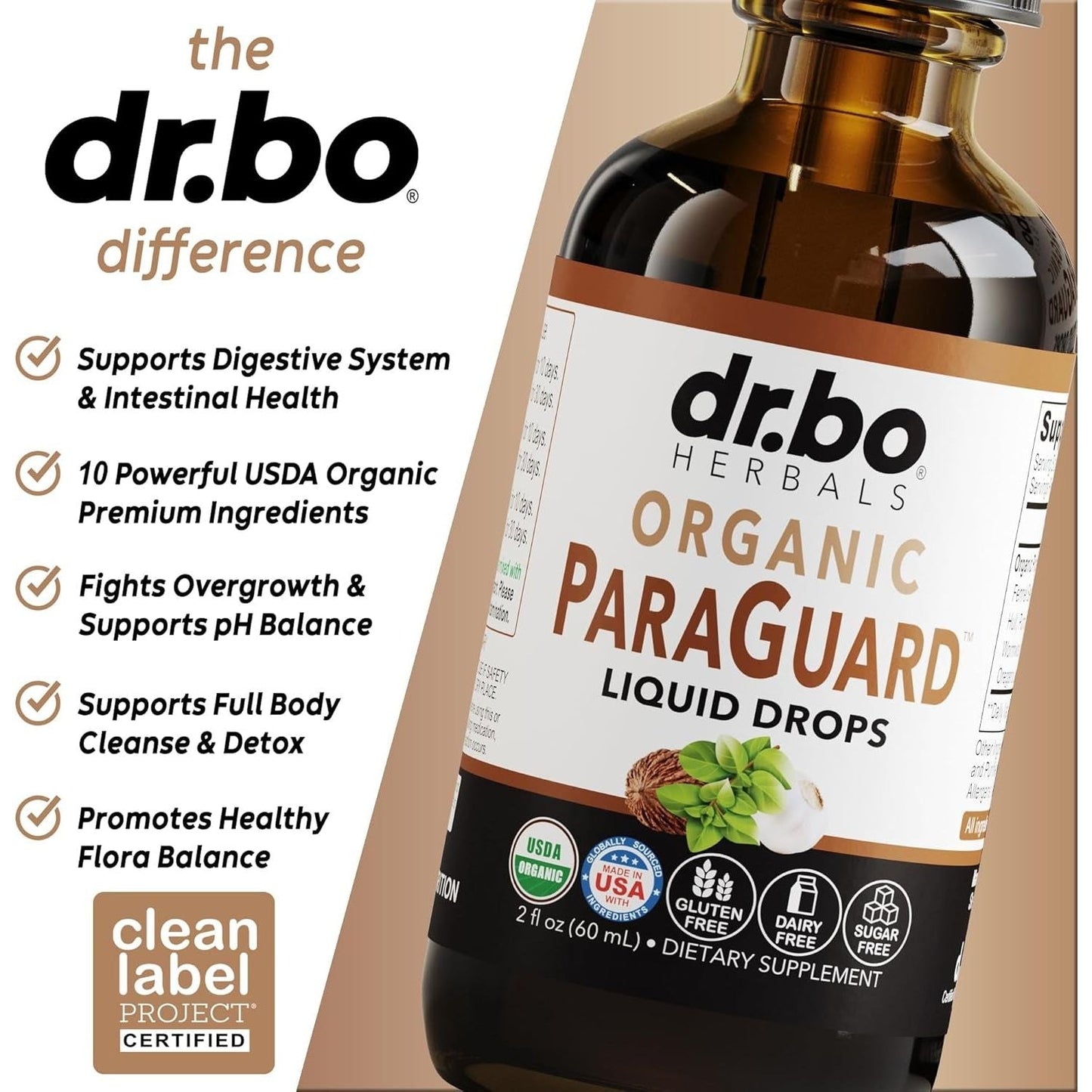 Natural Herbal Gut Cleanse Liquid Drops 60ml