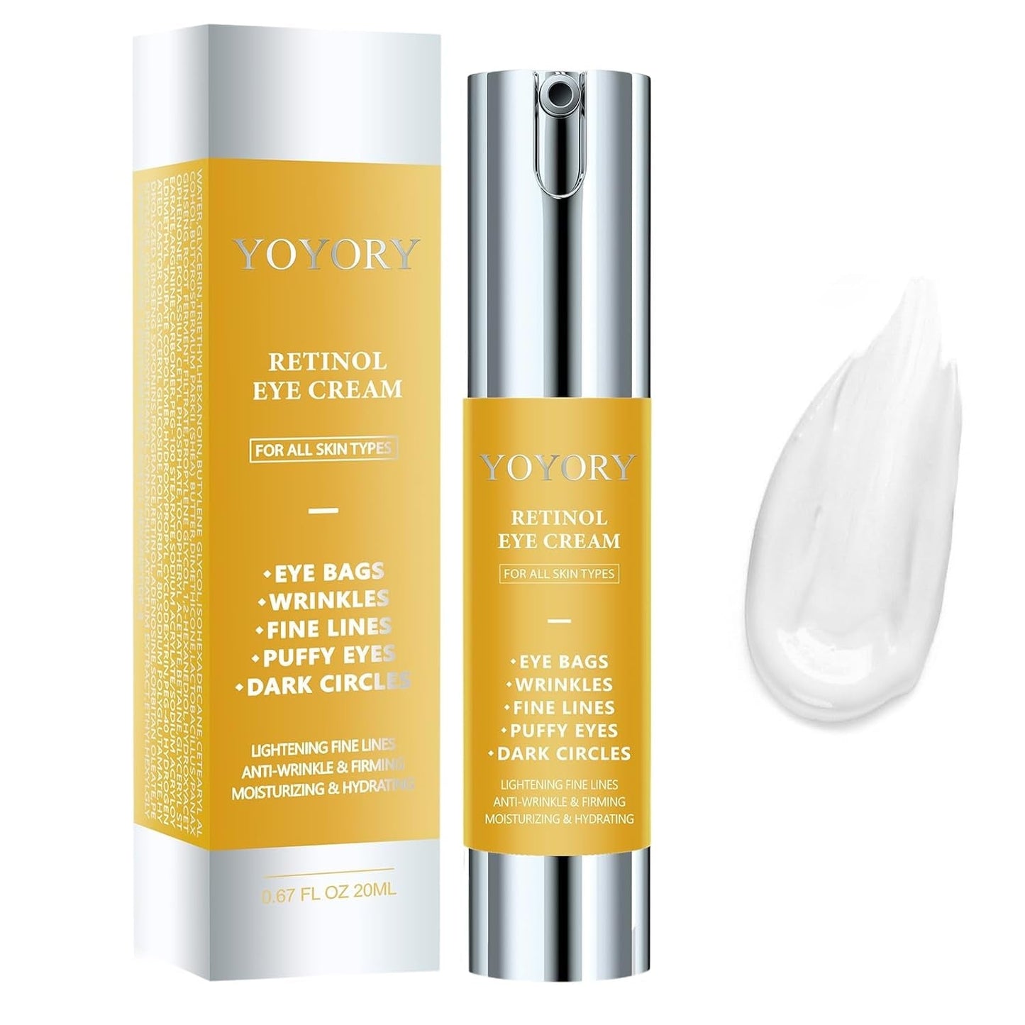 Anti Aging Eye Cream - 20ml | Wrinkle Reducing & Smoothing - Mycosmeticslondon